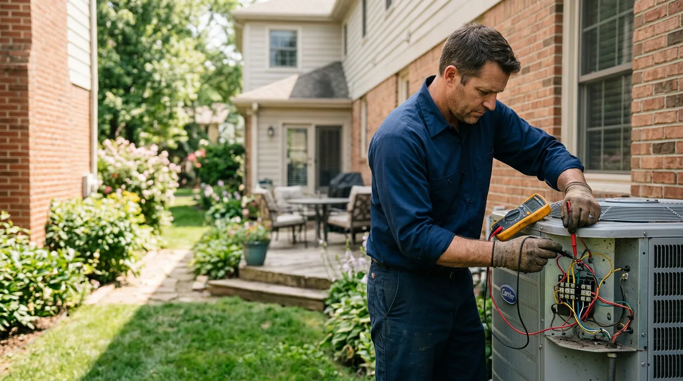HVAC technician working near Hastings, NE